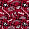 Sykel Enterprises-University of Georgia Cotton Quilting Fabric-Georgia Bulldogs Check Allover Cotton Fabric Sold by the Yard